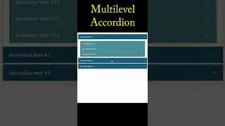 Nested Accordion | HTML CSS & Bootstrap5   #creativejscoder