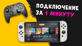 Nintendo Switch OLED + Pro Controller - как подключить. Cамый простой способ.