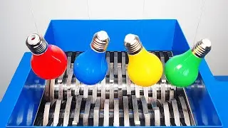 COLOURED LIGHT BULBS vs. FAST SHREDDER...!!!