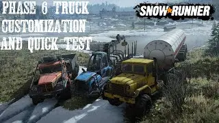 Snowrunner Customization Options For All New Phase 6 Trucks Tayga 6455B Aramatsu Forester ANK MK38