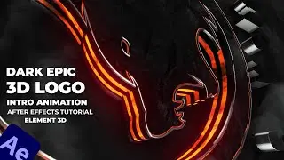 How to Create a Dark Epic 3D Logo Intro Animation in After Effects - Element 3D