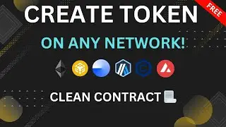 Create token on any network | Clean contract 0 scan alerts| FREE source!