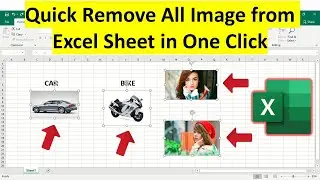 Quickly Remove All Image in One Click from Excel Sheet in MS Excel