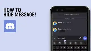 How to Hide Message on Discord Mobile [easy]