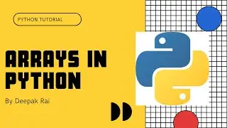 Arrays in Python | Python Array Operation | Python Tutorial for Beginner