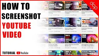 Screen Shot YouTube Video Tutorial