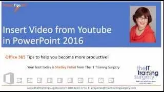 Insert Video from YouTube in PowerPoint 2016