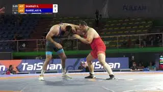 1/2 GR - 130 kg: S. SHARIATI (AZE) v. B. KANDELAKI (AZE)