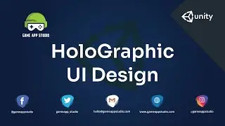 How to Implement HoloGraphic UI Design  | Unity | Game App Studio