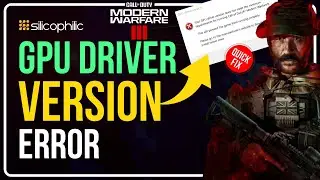 How to Fix GPU Driver Version Error in Modern Warfare 3 [100% SOLVED]
