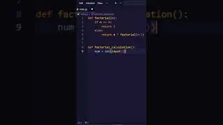 Factorial in Python 