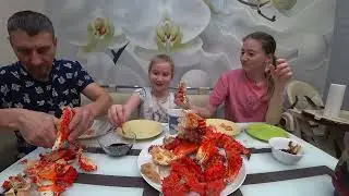 МУКБАНГ ВПЕРВЫЕ НА КАНАЛЕ САХАЛИНСКИЕ 🦀КРАБЫ🦀