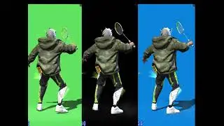 Free Fire Badminton Emote Green Screen Emote | FF Ob40 Green screen video By @No_Rules_YT_