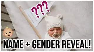 BABY NAME REVEAL + GENDER REVEAL! FIRST DAY AT HOME WITH A NEWBORN + FIRST TIME MEETING SIBS!