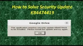 KB4474419 || How to Solve kb4474419 problem