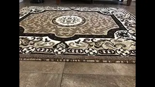 Persian carpet - brown - Persian carpet flower