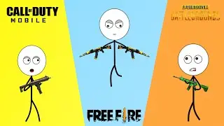 Call Of Duty VS Free Fire Vs PUBG