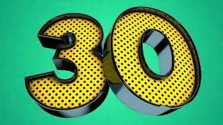 Cinema 4D Tutorial - Plastic Cartoon 3D Numbers