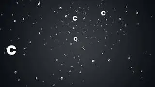 Bokeh Alphabet Letter C Particles Background Animated Video Loop | Copyright-Free | Full HD