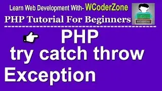 php try catch throw exception - (php exceptions)