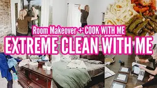 HUGE CLEAN WITH ME | EXTREME CLEANING MOTIVATION | CLEAN AND DECORATE WITH ME-Jessi Christine