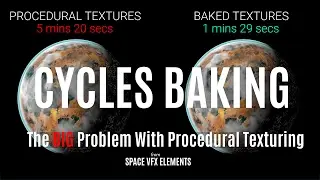 Cycles Baking Tutorial | The Big Problem With Procedural Texturing