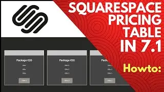 How to Create a Pricing Table in Squarespace v7.1