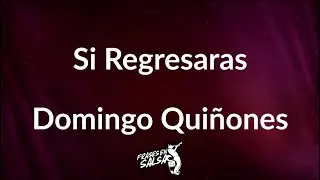 Si regresaras letra 🙏🏻 | Domingo Quiñones | Frases en Salsa