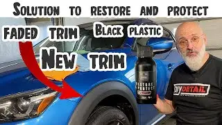 Restore and protect  your black plastic with this innovative ceramic formula from DIY Detail