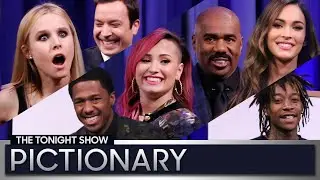 Tonight Show Pictionary with Kristen Bell, Demi Lovato, Megan Fox and More