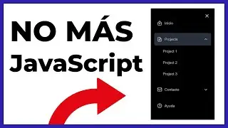 CREA un DROPDOWN Menú ** SOLO CSS **