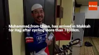 Haji bersepeda dari China, Subhanallah!!