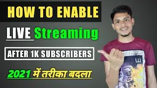 How To Enable Live Streaming On YouTube | YouTube Live Stream Enable Kaise kare
