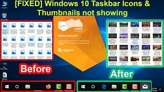 Taskbar Icons Missing in Windows 10 | Thumbnails not Showing | Fixing Erdas Imagine File Association