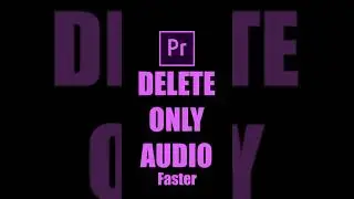 How to delete only audio from Clip | Adobe Premiere Pro Tutorial | Youtube Shorts