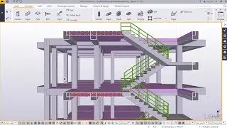 How to Create Handrails for Reinforced Concrete Staircase | Tekla Structures