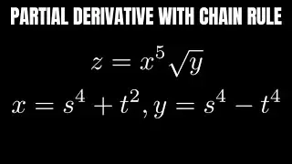 Find the Partial Derivative Using the Multivariable Chain Rule