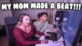 My MOM Tries Making A Beat!!! My Mom Made A Trap Beat And She SNAPPED