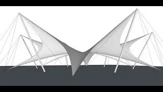 3D modeling a Tensile Structure using Sketchup