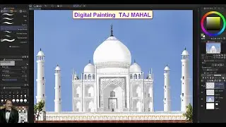 Digital Art Painting :Taj Mahal - Clip Studio Paint (Drawing Sketching Shading)