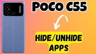 POCO C55 How to Hide/Unhide apps || Hide apps Settings