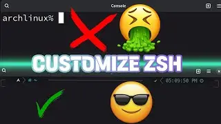 Customizing Zsh terminal | ft. Arch Linux #archlinux #linux #tutorial