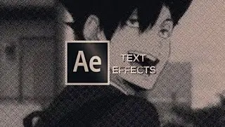 after effects text effects! #1