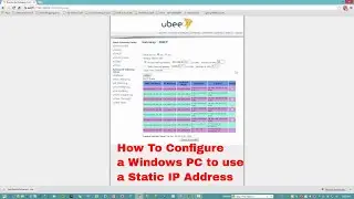 How To Configure a Windows PC to use a Static IP Address