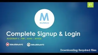Complete Signup & Register System | Bootstrap 5 | PHP | Ajax | MySQL -  01 -Getting Required Files