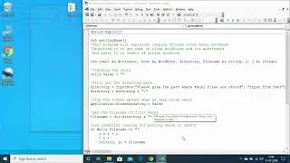 7. Excel VBA: Getting Close Workbooks name and their Worksheets name using Macro.