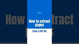 How to extract pages from a PDF