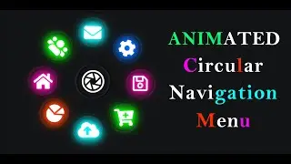 Animated Navigation Menu | CSS Radial Nabvar Animation in CSS & JavaScript