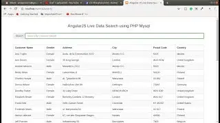 AngularJS Live Data Search using PHP Mysql