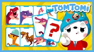 Memorizing Dinosaur Names 1&2 Compilation | Who knows the most about dinos?🦖 | Kids Song | TOMTOMI